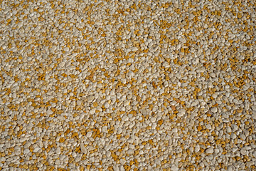  Tiny gravel texture on brown concrete wall. Texture background seamless gravel floor. High quality photo