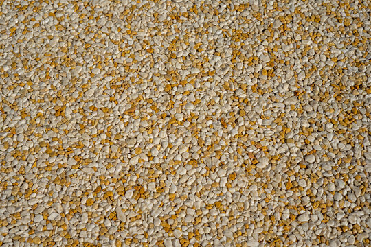  Tiny gravel texture on brown concrete wall. Texture background seamless gravel floor. High quality photo