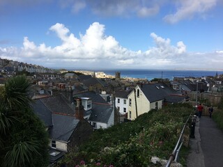 Fototapeta na wymiar A view of St Ives in Cornwall