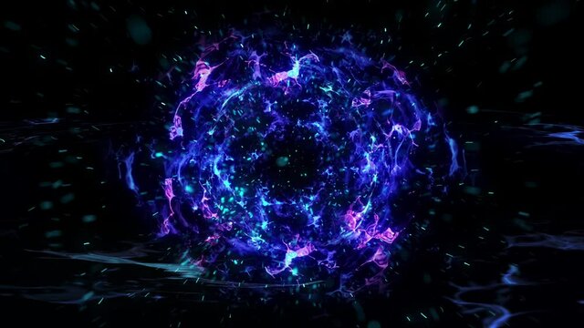 Big Bang in Space explosion in the space ビッグバン 爆発(アルファマット有り合成可能)