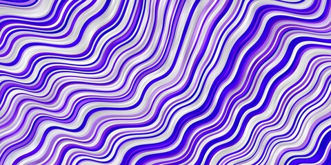 Light Purple vector backdrop with circular arc. Colorful illustration in abstract style with bent lines. Best design for your posters, banners.