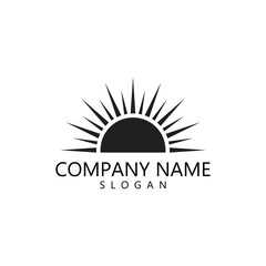 Fototapeta premium sun illustration logo