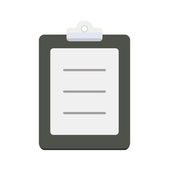 Portapapeles. Tablero. Ilustración vectorial aislada en fondo blanco