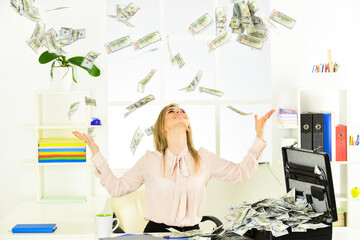 roll in money. bribe and money laundering. dollar currency cash. Wealth and rich. dirty money....