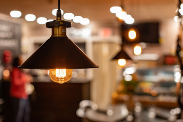 Lamp with a beautiful blur in the background