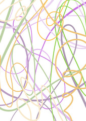 Light background with colored chaotic lines