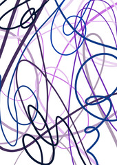 Light background with colored chaotic lines