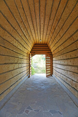 Interior of an old covered tunnel