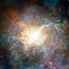Spiral Galaxy. Elements of this image furnished by NASA