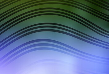 Light Pink, Green vector texture with wry lines.