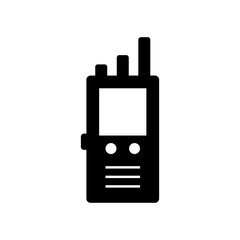 Icono de radio comunicador. Línea de comunicación. Vector 