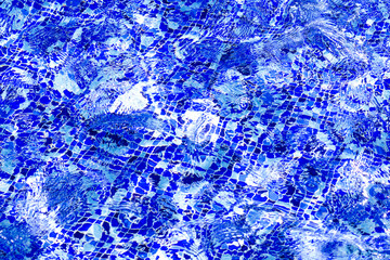  blue water background, An blue absract texture of the swiming pool bottom