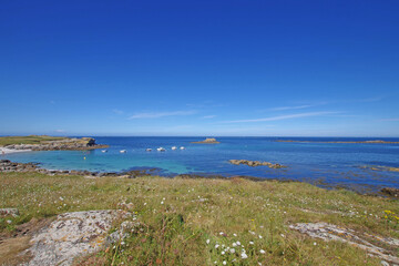 Bretagne, les eaux turquoises de la r&eacute;gion des Abers