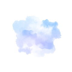 Soft violet watercolor splash stain design background