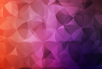 Light Pink, Red vector triangle mosaic texture.