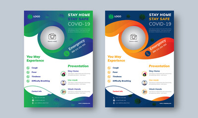 Covid-19 Flyer Template layout