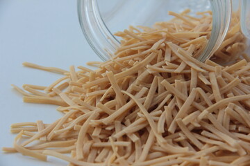 fresh and organic dry pasta