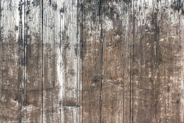 Old wooden plankswith peeling paint