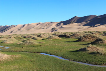 Sanddüne in Gobi Wüste, Mongolei