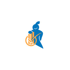 Finance business logo. Emblem design on white background

