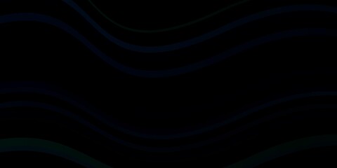 Dark Green vector backdrop with bent lines. Brand new colorful illustration with bent lines. Best design for your posters, banners.
