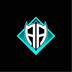 A A letter shield with square protection logo as a sweetener