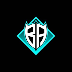 B A letter shield with square protection logo as a sweetener