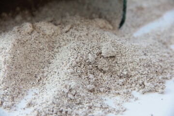 fresh and organic ground coffee cream