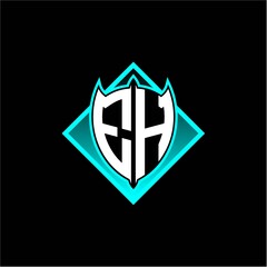 E H letter shield with square protection logo as a sweetener