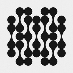 Abstract Cross Pattern Dots Logo generative computational art illustration
