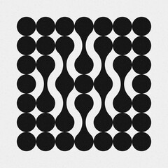 Abstract Cross Pattern Dots Logo generative computational art illustration