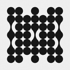 Abstract Cross Pattern Dots Logo generative computational art illustration