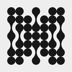 Abstract Cross Pattern Dots Logo generative computational art illustration
