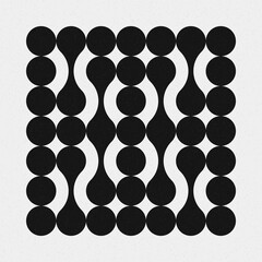 Abstract Cross Pattern Dots Logo generative computational art illustration