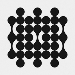 Abstract Cross Pattern Dots Logo generative computational art illustration