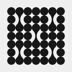 Abstract Cross Pattern Dots Logo generative computational art illustration
