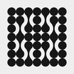 Abstract Cross Pattern Dots Logo generative computational art illustration