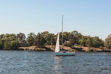 sailboat on the lake