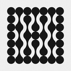 Abstract Cross Pattern Dots Logo generative computational art illustration