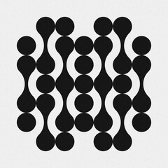 Abstract Cross Pattern Dots Logo generative computational art illustration