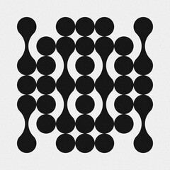 Abstract Cross Pattern Dots Logo generative computational art illustration