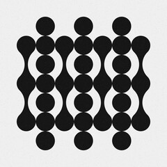 Abstract Cross Pattern Dots Logo generative computational art illustration