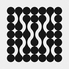 Abstract Cross Pattern Dots Logo generative computational art illustration