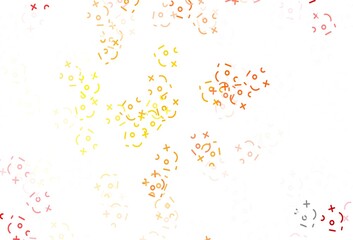 Light Orange vector layout with algebra elements.