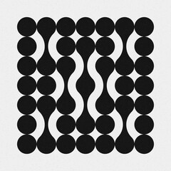 Abstract Cross Pattern Dots Logo generative computational art illustration