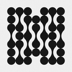 Abstract Cross Pattern Dots Logo generative computational art illustration