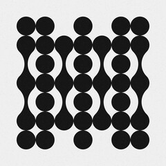 Abstract Cross Pattern Dots Logo generative computational art illustration