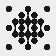 Abstract Cross Pattern Dots Logo generative computational art illustration