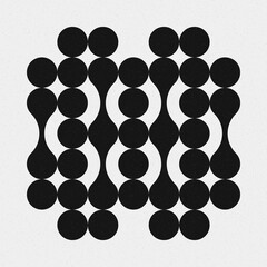 Abstract Cross Pattern Dots Logo generative computational art illustration