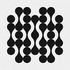 Abstract Cross Pattern Dots Logo generative computational art illustration